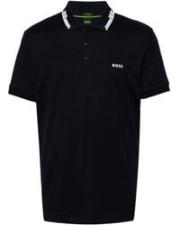 BOSS - Boss Collar Graphics Slim Fit Polo Shirt - Lyst