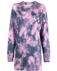 Off-White c/o Virgil Abloh - Arrows Tie-Dye Long-Sleeved Sweatshirt Dress - Lyst
