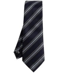 Giorgio Armani - Striped Silk Tie - Lyst