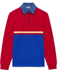 JW Anderson - Jw Anderson Colorblock Long-Sleeve Polo Shirt - Lyst
