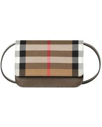 Burberry - Flap-Over Shoulder/Crossbody Bag - Lyst