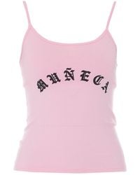 Willy Chavarria - Cholita Printed Cropped Tank Top - Lyst