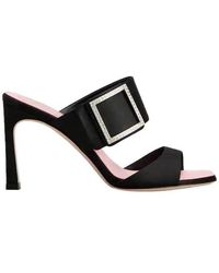 Roger Vivier - Trompette Satin Mules - Lyst