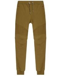 Balmain - Flocked-Logo Drawstring Track Pants - Lyst