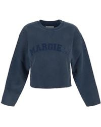 Maison Margiela - Glitter-Embellished Logo Sweatshirt - Lyst