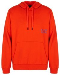 EA7 - Logo Hooded Sweater - Lyst