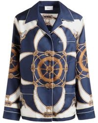 Bally - Graphic-Printed Button-Up Shirt - Lyst