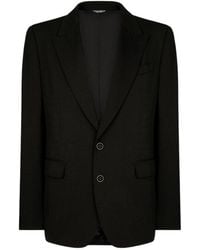 Dolce & Gabbana - Peak Lapel Single-Breasted Jacket - Lyst