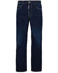 DSquared² - Straight-Leg Distressed Jeans - Lyst