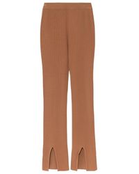 Nanushka - High-Waist Front-Slit Leggings - Lyst
