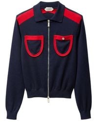 Versace - Long-Sleeved Zipped Cardigan - Lyst