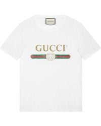 Gucci - Oversize Washed T-Shirt With Logo - Lyst