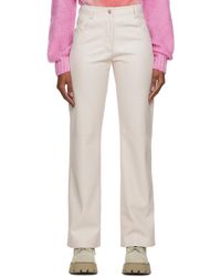 MSGM - High-Waist Flared Pants - Lyst