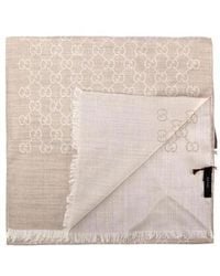 Gucci - Logo Jacquard Scarf - Lyst