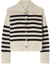 Altuzarra - Striped Wool-Blend Cardigan - Lyst