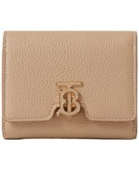Burberry - Tb-Logo Plaque Foldover Wallet - Lyst