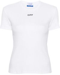 Off-White c/o Virgil Abloh - Off Stamp Crewneck T-Shirt - Lyst