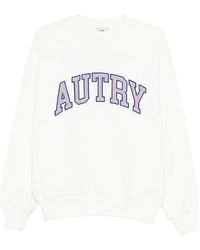 Autry - Logo Embroidered Crewneck Sweatshirt - Lyst