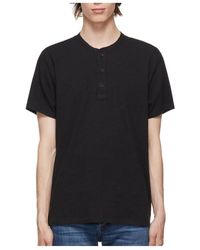 Rag & Bone - Short-Sleeve Henley T-Shirt - Lyst