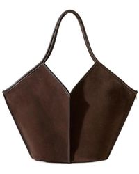 Hereu - Calella Suede Leather Tote Bag - Lyst