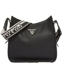 Prada - Leather Hobo Bag - Lyst