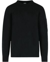 C.P. Company - Long-Sleeved Crew-Neck Knit Top - Lyst
