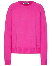 Valentino - Round-Neck Knitted Pullover - Lyst