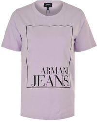 Armani Jeans - Logo Printed T-Shirt - Lyst