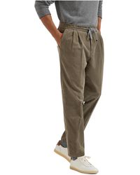 Brunello Cucinelli - Garment-Dyed Corduroy Trousers - Lyst