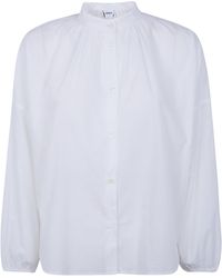 Aspesi - Gathered Poplin Shirt - Lyst
