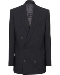 Balmain - Double Breasted Tailored Jacket - Lyst