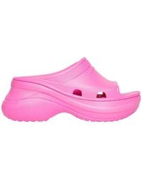 Balenciaga - X Crocs Platform Slide Sandals - Lyst
