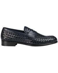 Doucal's - Round Toe Woven Loafers - Lyst