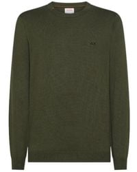 Sun 68 - Ribbed Logo Sweater - Lyst