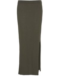 Barbour - Mondale Knitted Midi Skirt - Lyst