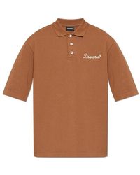 DSquared² - Polo With Embroidered Logo - Lyst