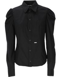 DSquared² - Logo-Plaque Button-Up Shirt - Lyst