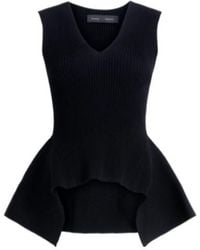 Proenza Schouler - Eugenie Ribbed V-Neck Top - Lyst