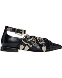 Toga - Criss-Cross Strap Ballet Flats - Lyst