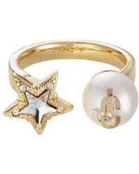Jimmy Choo - Star Pearl Ring - Lyst