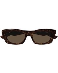 McQueen - Eyewear Rectangular Frame Sunglasses - Lyst