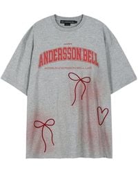 ANDERSSON BELL - Ribbon Embroidery Printed T-Shirt - Lyst