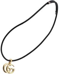 Gucci - Gg Marmont Magnetic Cord Necklace - Lyst