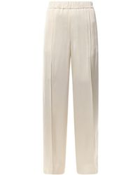 Jil Sander - Elastic Waist Straight-Leg Trousers - Lyst