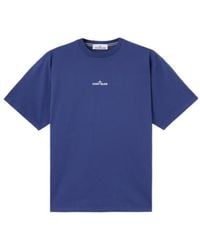 Stone Island - Logo Printed Crewneck T-Shirt - Lyst