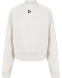 BOSS - Mock-Neck Sweatshirt - Lyst