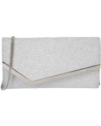 Jimmy Choo - Emmie Glitter Clutch Bag - Lyst
