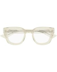 Saint Laurent - Eyewear Oval Frame Glasses - Lyst