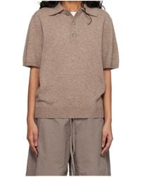Entire studios - Short Sleeve Knit Polo - Lyst