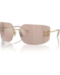 Miu Miu - Eyewear Rectangular Frame Sunglasses - Lyst